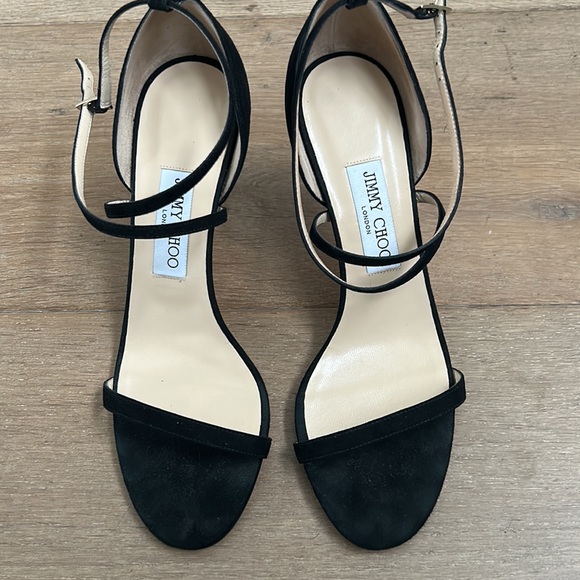 Jimmy Choo Hesper Black Suede Sandal size 40